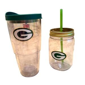 NFL tervis green bay packers tumbler and straw cup